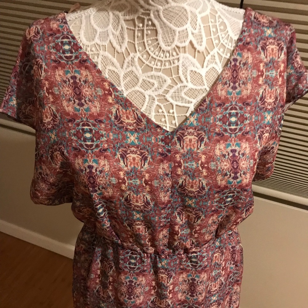 Summer Dress Pink, Teal, Ivory 🎀 - Picture 3 of 8